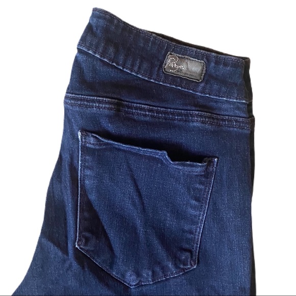 Paige Rowena Denim Legging Dark Wash Sz 26 - Picture 4 of 7
